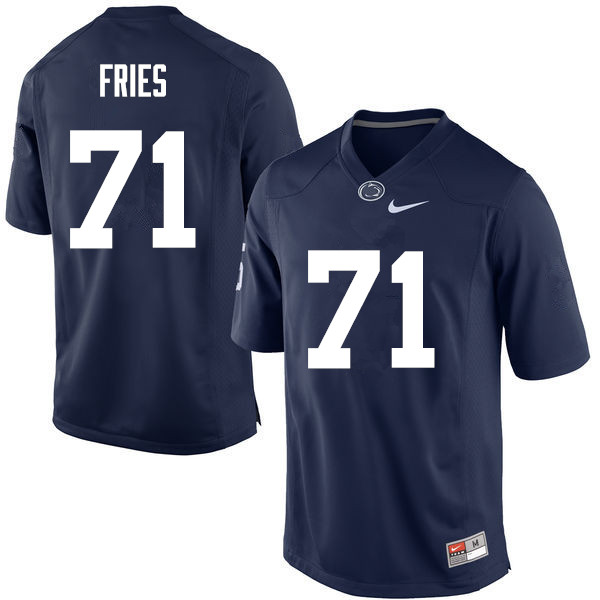 Men Penn State Nittany Lions #71 Will Fries College Football Jerseys-Navy